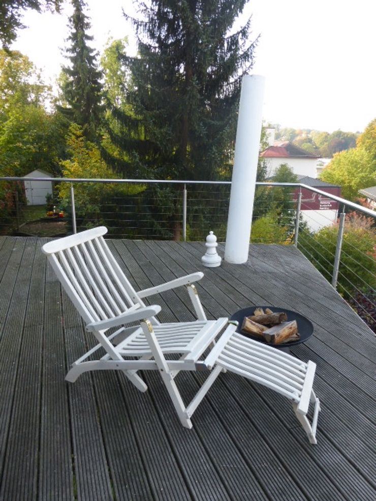 Staging einer Villa zum Verkauf Home Staging Gabriela Überla Klassischer Balkon, Veranda & Terrasse