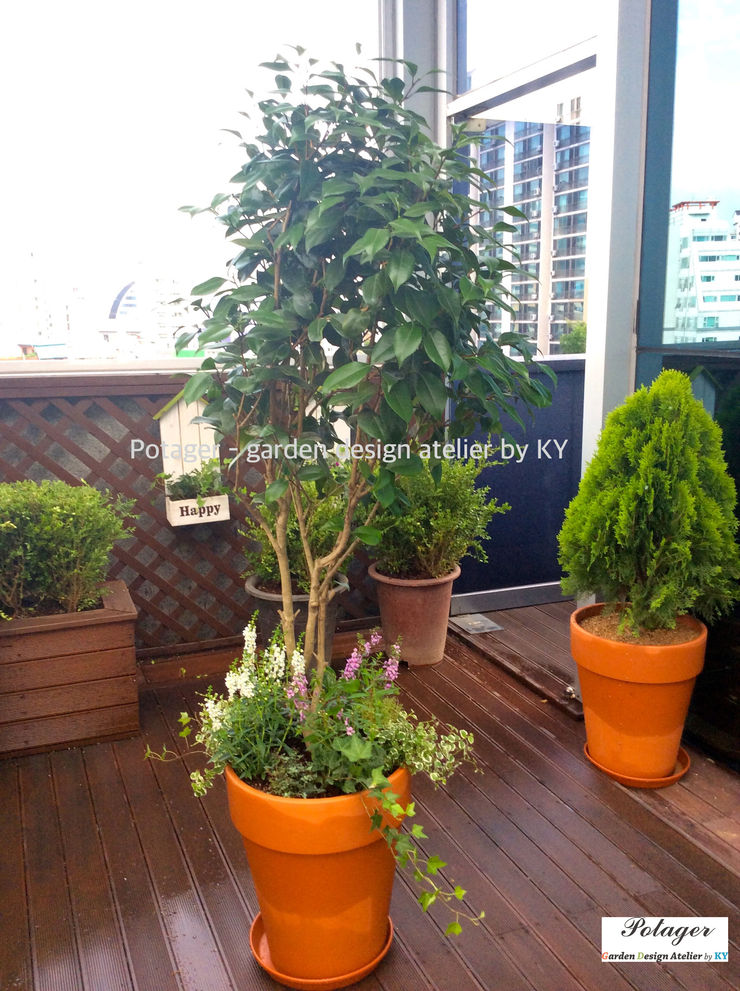 Potager Hiên, sân thượng phong cách kinh điển Green