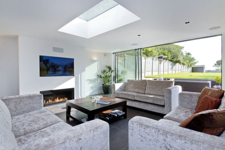 Private residential house – Elstree New Images Architects Вітальня