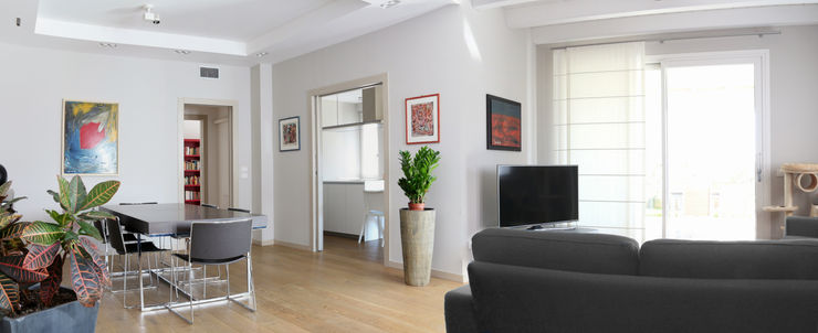 VILLE COLOMBERA – FINITURE ed INTERIOR DESIGN, Contemporaneo/Moderno 2P COSTRUZIONI srl Soggiorno moderno