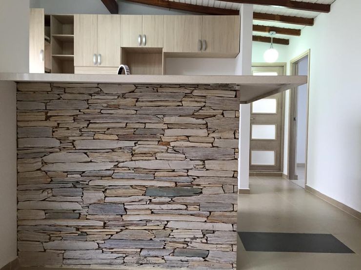 10 Maneras de revestir la pared de tu cocina con piedra | homify