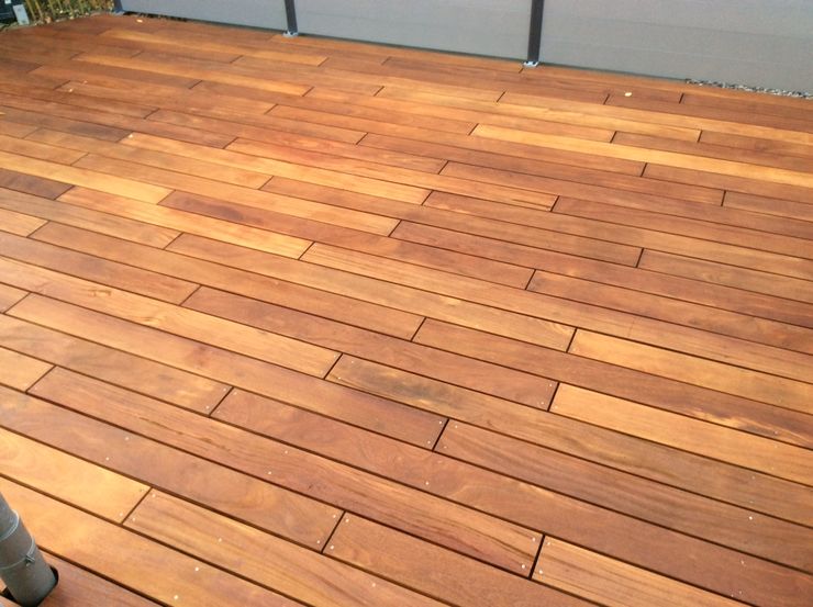 Cumaru Terrassendielen 21 x 120 mm glatt FSC Kahrs GmbH Tropischer Balkon, Veranda & Terrasse Braun
