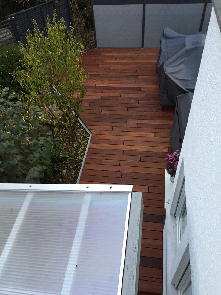 Cumaru Terrassendielen 21 x 120 mm glatt FSC Kahrs GmbH Tropischer Balkon, Veranda & Terrasse Braun