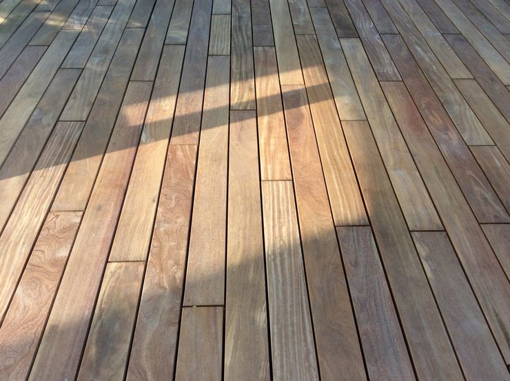 Cumaru Terrassendielen 21 x 120 mm glatt FSC Kahrs GmbH Tropischer Balkon, Veranda & Terrasse Braun
