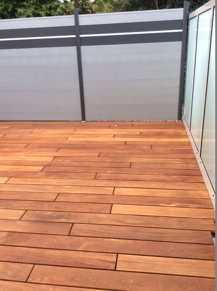 Cumaru Terrassendielen 21 x 120 mm glatt FSC Kahrs GmbH Tropischer Balkon, Veranda & Terrasse Braun
