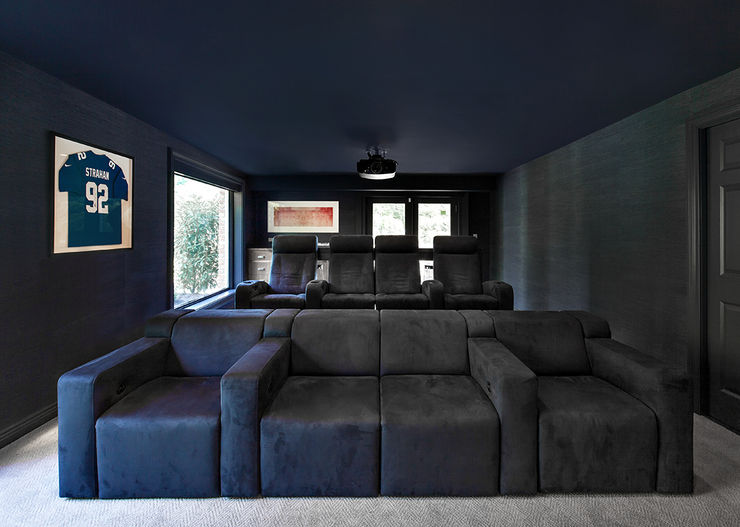 Media Room Clean Design اتاق تفریحات رسانه ای