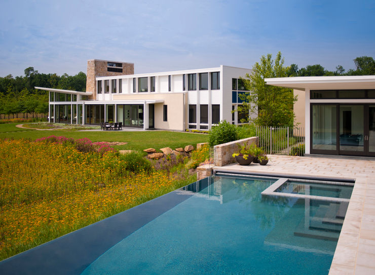 Cunningham | Quill Architects Nowoczesny basen