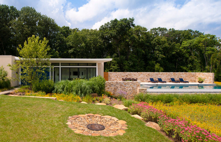 Cunningham | Quill Architects Nowoczesny basen