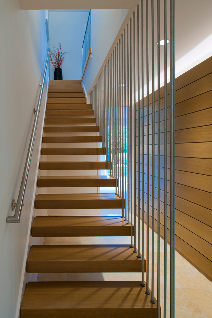 Cunningham | Quill Architects Nowoczesny korytarz, przedpokój i schody