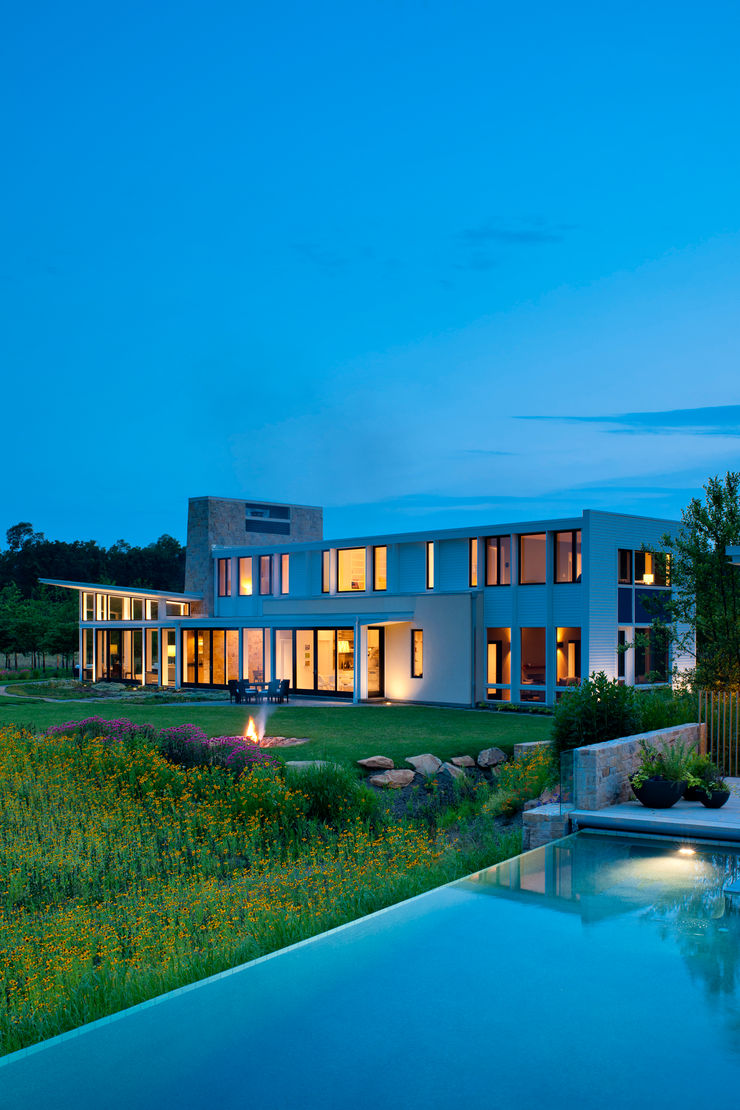 Cunningham | Quill Architects Nowoczesny basen