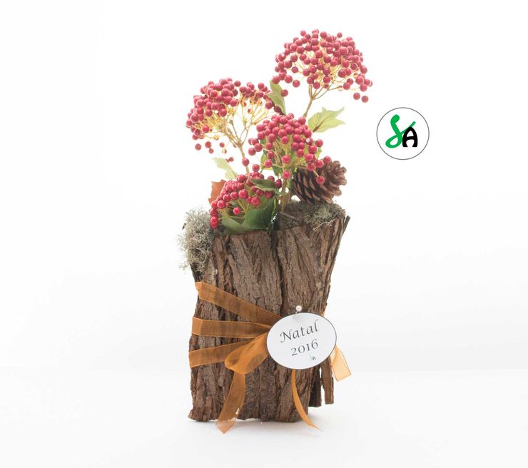 Kit de decoração de mesa casca Sublim Ambiente Sala de estarAcessórios e Decoração Madeira Acabamento em madeira