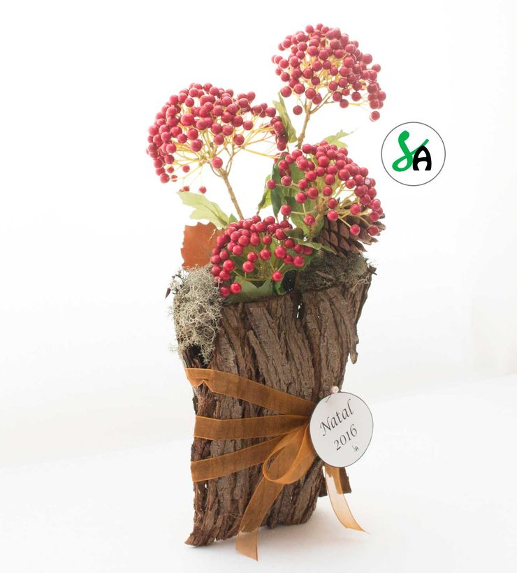 Kit de decoração de mesa casca Sublim Ambiente Sala de estarAcessórios e Decoração Madeira Acabamento em madeira