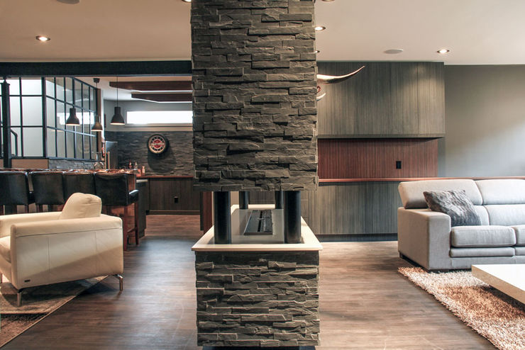 Bell fireplace Unit 7 Architecture Living room