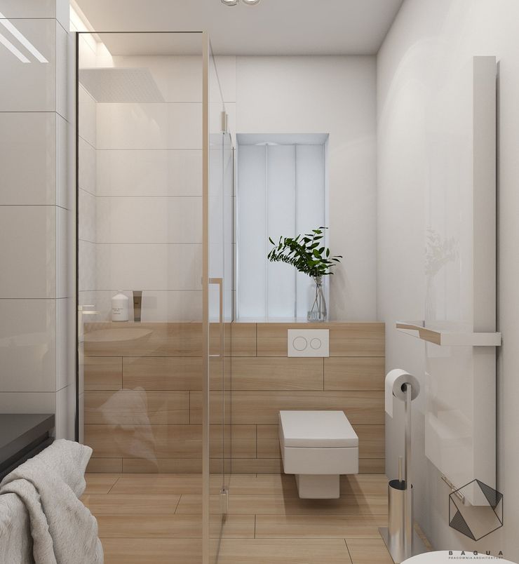 Projekt domu jednorodzinnego 12 BAGUA Pracownia Architektury Wnętrz Nowoczesna łazienka
