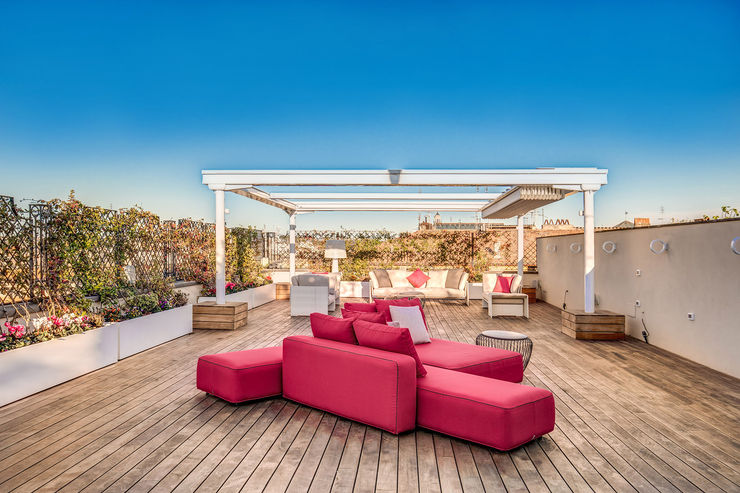 GERMANICO MOB ARCHITECTS Balcone, Veranda & Terrazza in stile moderno