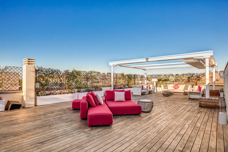 GERMANICO MOB ARCHITECTS Balcone, Veranda & Terrazza in stile moderno