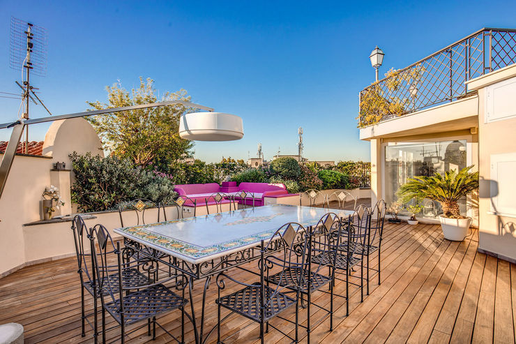 GERMANICO MOB ARCHITECTS Balcone, Veranda & Terrazza in stile moderno
