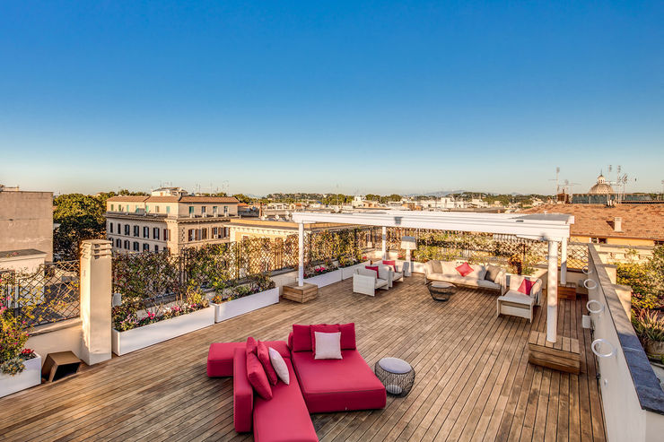 GERMANICO MOB ARCHITECTS Balcone, Veranda & Terrazza in stile moderno