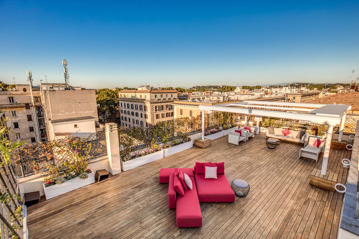 GERMANICO MOB ARCHITECTS Balcone, Veranda & Terrazza in stile moderno