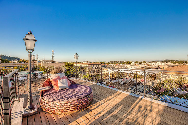 GERMANICO MOB ARCHITECTS Balcone, Veranda & Terrazza in stile moderno