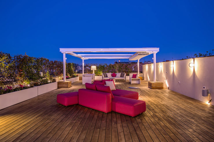 GERMANICO MOB ARCHITECTS Balcone, Veranda & Terrazza in stile moderno
