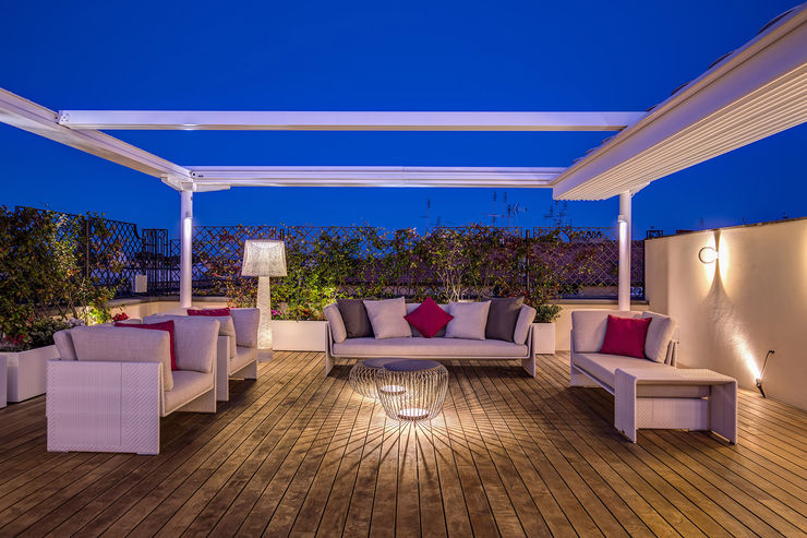 GERMANICO MOB ARCHITECTS Balcone, Veranda & Terrazza in stile moderno