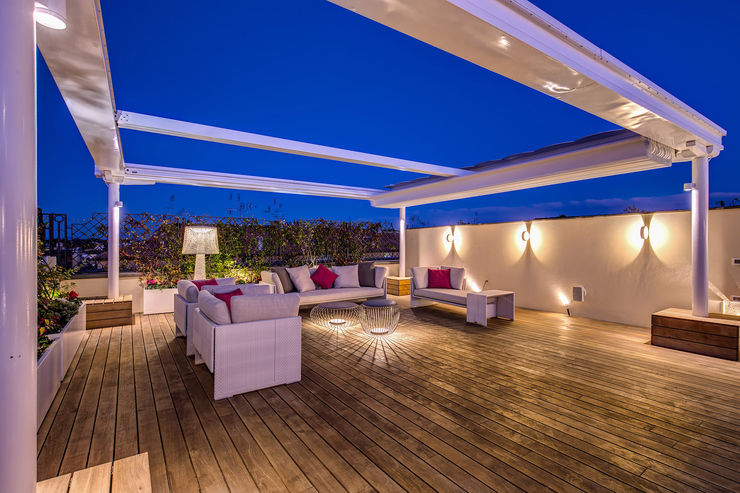 GERMANICO MOB ARCHITECTS Balcone, Veranda & Terrazza in stile moderno