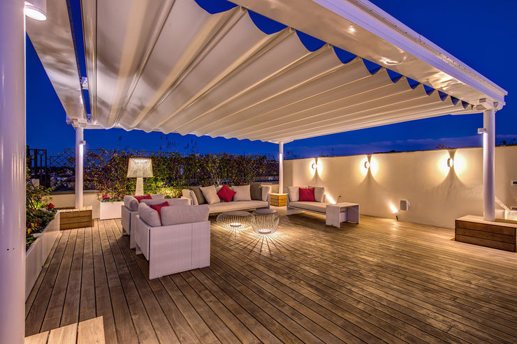 GERMANICO MOB ARCHITECTS Balcone, Veranda & Terrazza in stile moderno