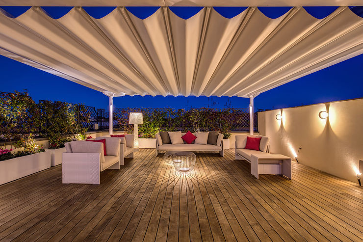 GERMANICO MOB ARCHITECTS Balcone, Veranda & Terrazza in stile moderno