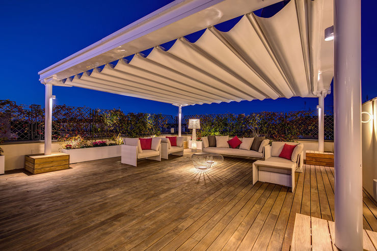 GERMANICO MOB ARCHITECTS Balcone, Veranda & Terrazza in stile moderno