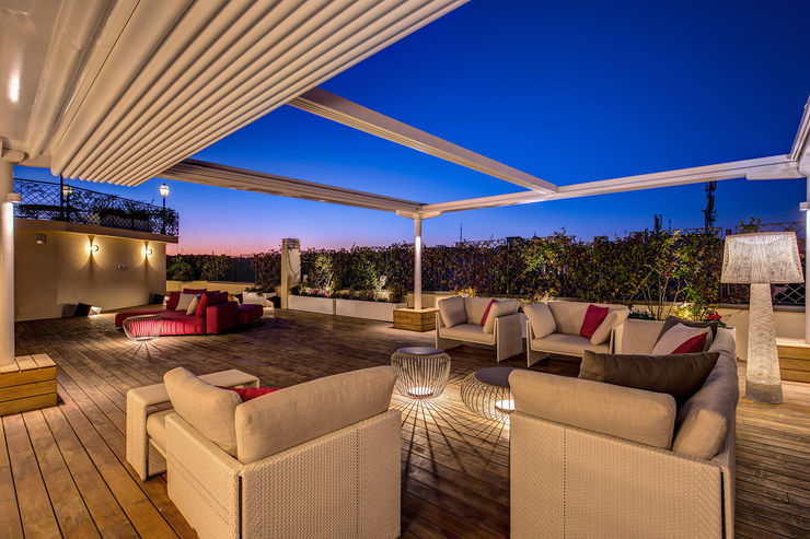 GERMANICO MOB ARCHITECTS Balcone, Veranda & Terrazza in stile moderno