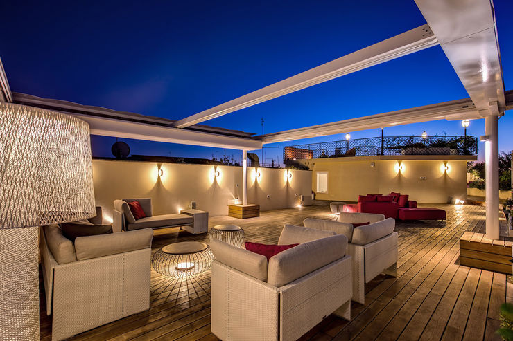 GERMANICO MOB ARCHITECTS Balcone, Veranda & Terrazza in stile moderno