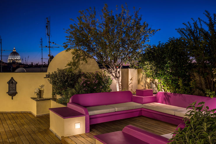 GERMANICO MOB ARCHITECTS Balcone, Veranda & Terrazza in stile moderno