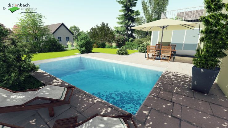 Detailansicht Pool dirlenbach - garten mit stil