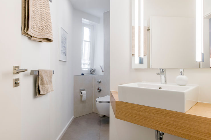 Gäste WC nach der Sanierung Ohlde Interior Design Beige