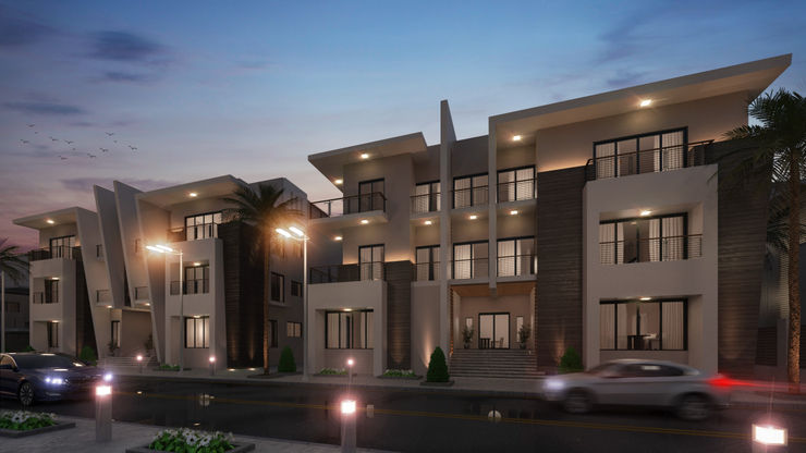 Exterior design Villa 3& 4 Rêny Multi-Family house