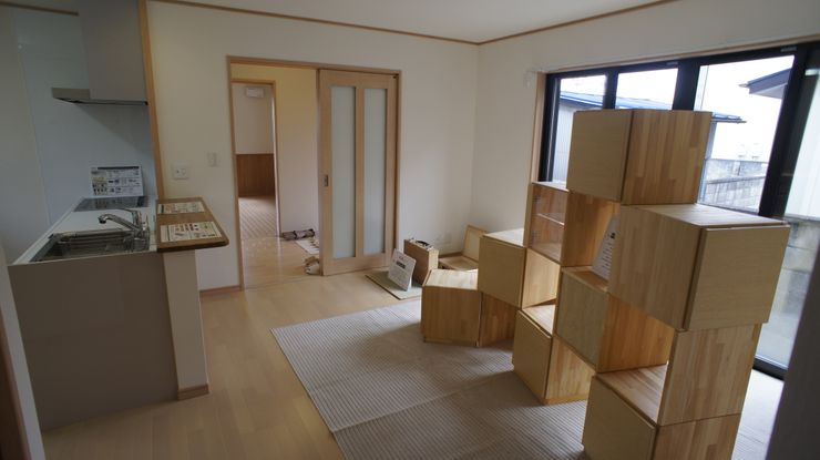 SK邸 マルモコハウス Moderne Wohnzimmer