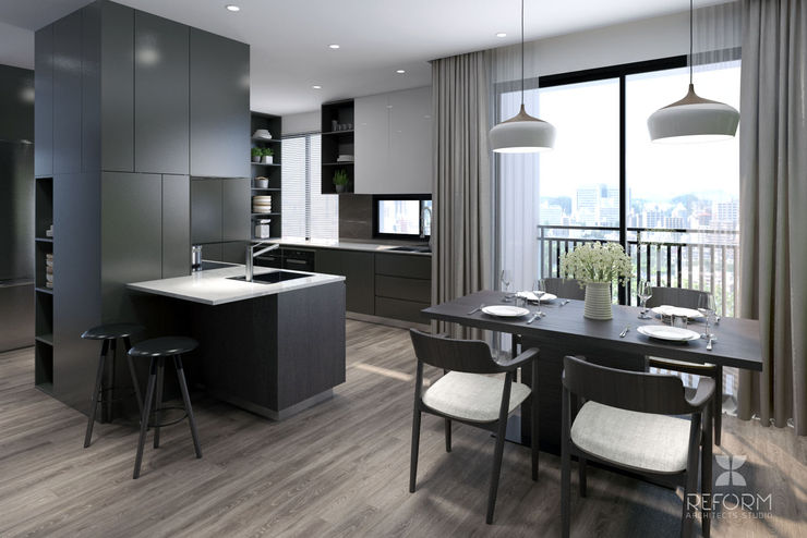 Reform Architects Modern Dining Room Grey