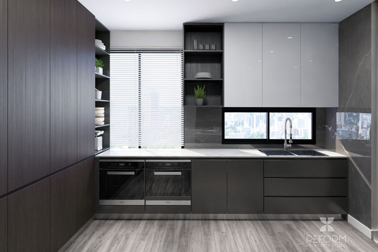 Reform Architects Kitchen units Brown