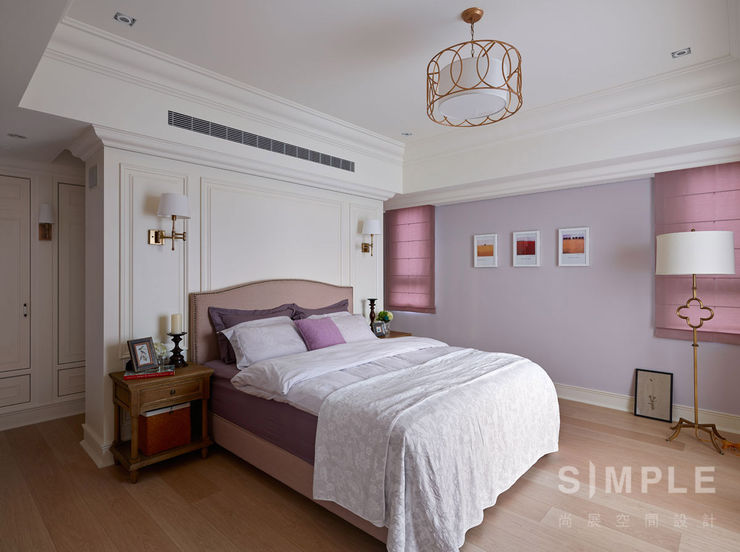 尚展空間設計 Classic style bedroom Purple/Violet