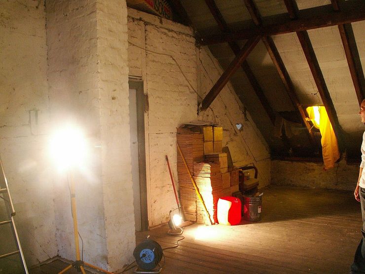 Vorher Dachgeschoss im Denkmal schüller.innenarchitektur