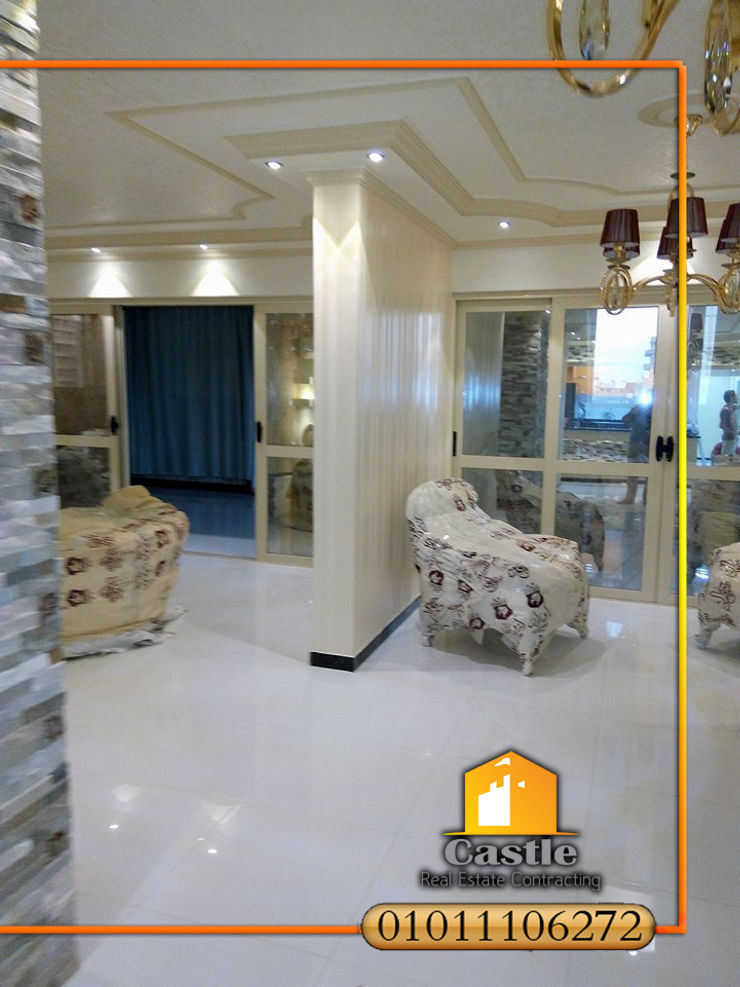 تشطيبات وديكورات لشقة سكنية بالقاهرة الجديدة مع شركة كاسل للديكورات