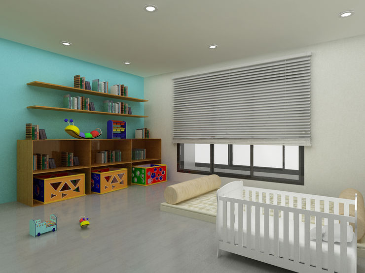 Korea - Apartment Interior Design Yunhee Choe Teen bedroom Blue