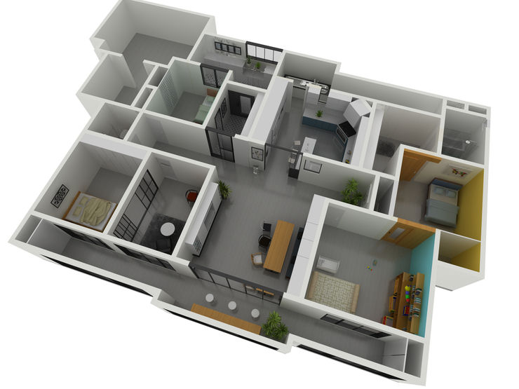 Korea - Apartment Interior Design Yunhee Choe Living room White