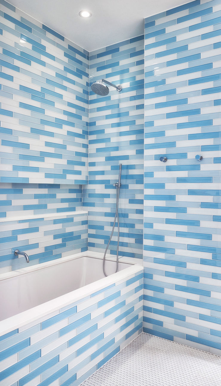 Tribeca Apartment Sarah Jefferys Design Modern Bathroom