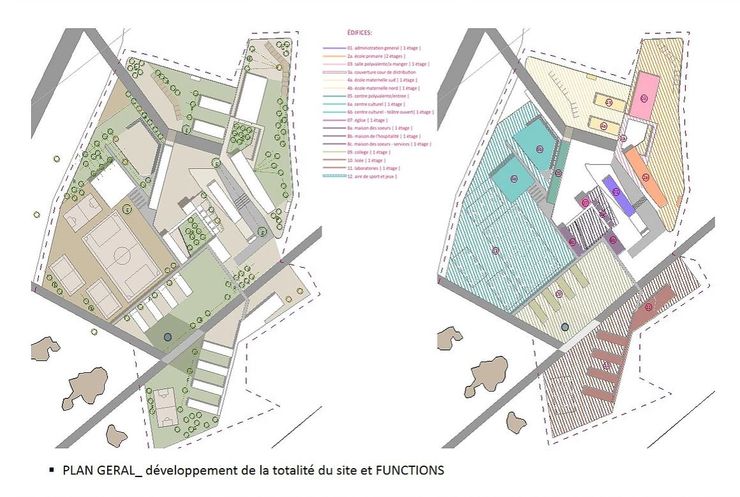 Ville de l'education et de la culture atelier architettura Scuole in stile rustico