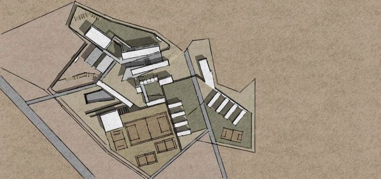 Ville de l'education et de la culture atelier architettura Scuole in stile rustico