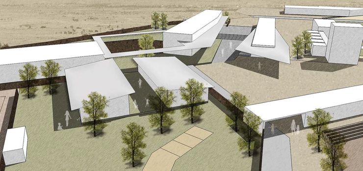 Ville de l'education et de la culture atelier architettura Scuole in stile rustico