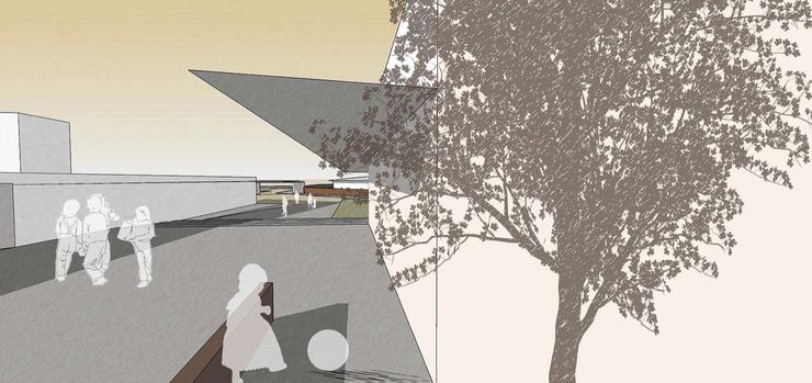 Ville de l'education et de la culture atelier architettura Scuole in stile rustico