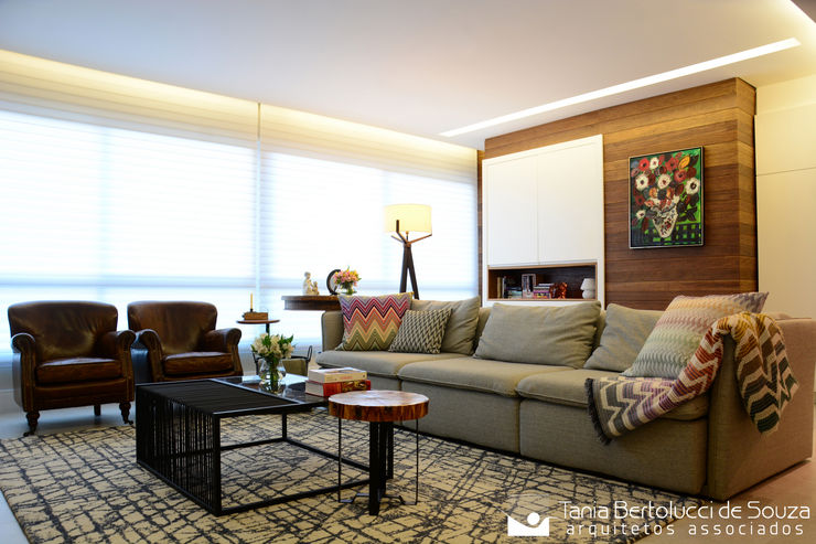 Sala de Estar Tania Bertolucci de Souza | Arquitetos Associados Salas de estar modernas